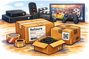 Sky Retourenschein: Pakete vorbereitet für die Rücksendung