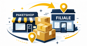 PaketShops, Annahmestellen und Filialien